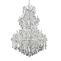 Traditional Candle-Shaped Crystal Chandelier with K9 Crystal Finish for Staircase Foyer Living