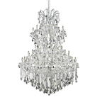 Traditional Candle-Shaped Crystal Chandelier with K9 Crystal Finish for Staircase Foyer Living