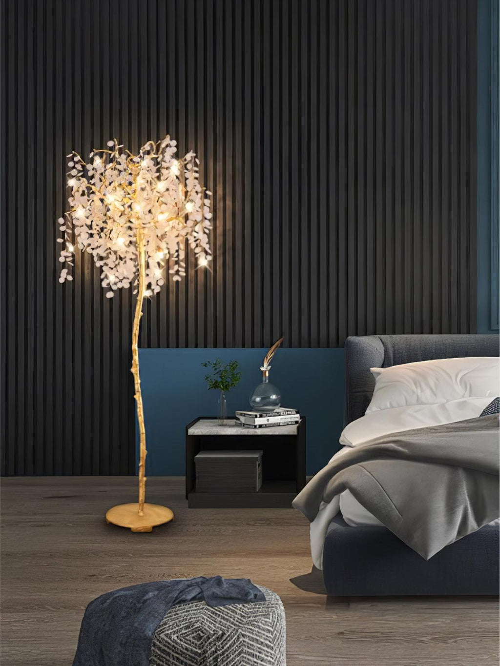 Shiro Noda Branch Crystal Floor Lamp