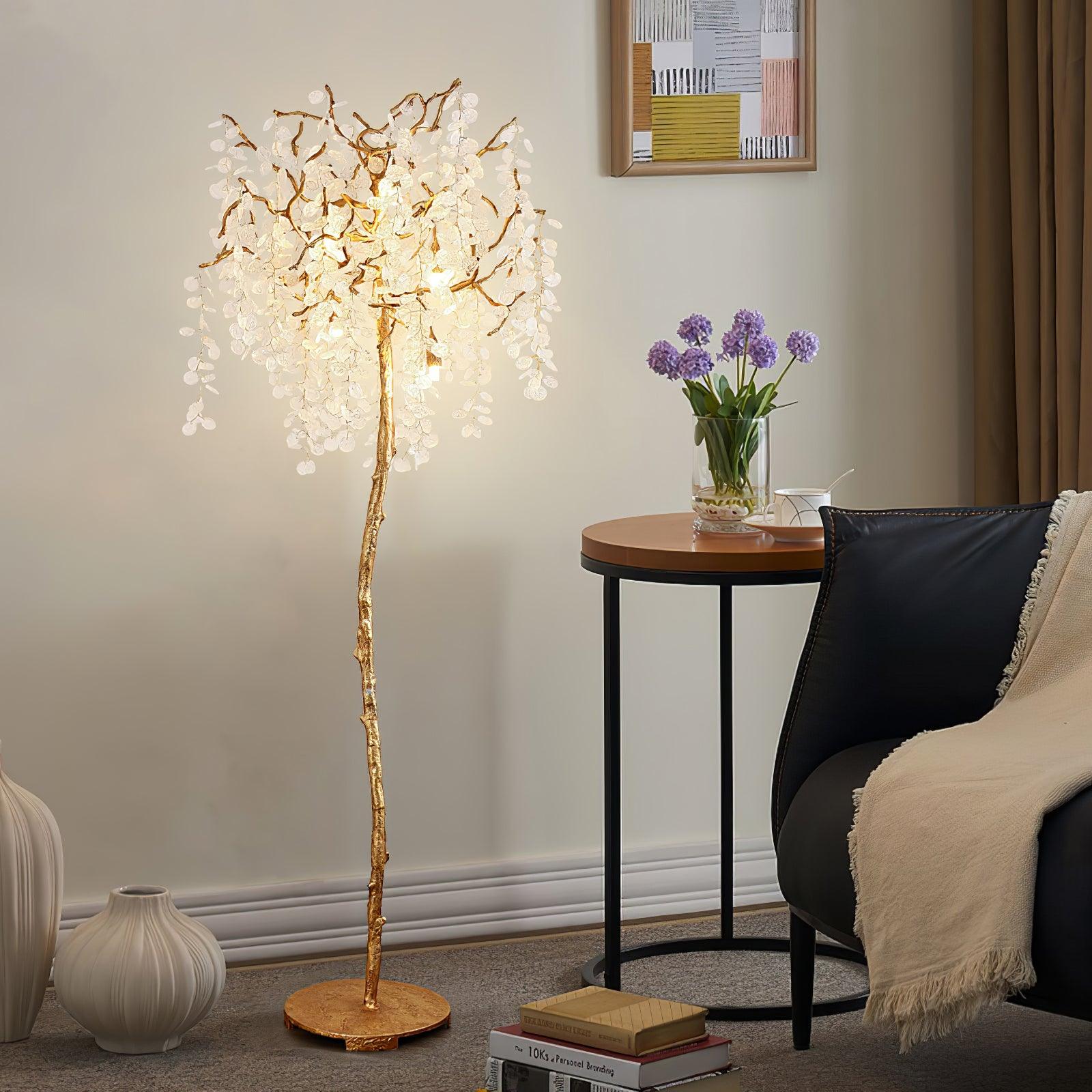 Shiro Noda Branch Crystal Floor Lamp