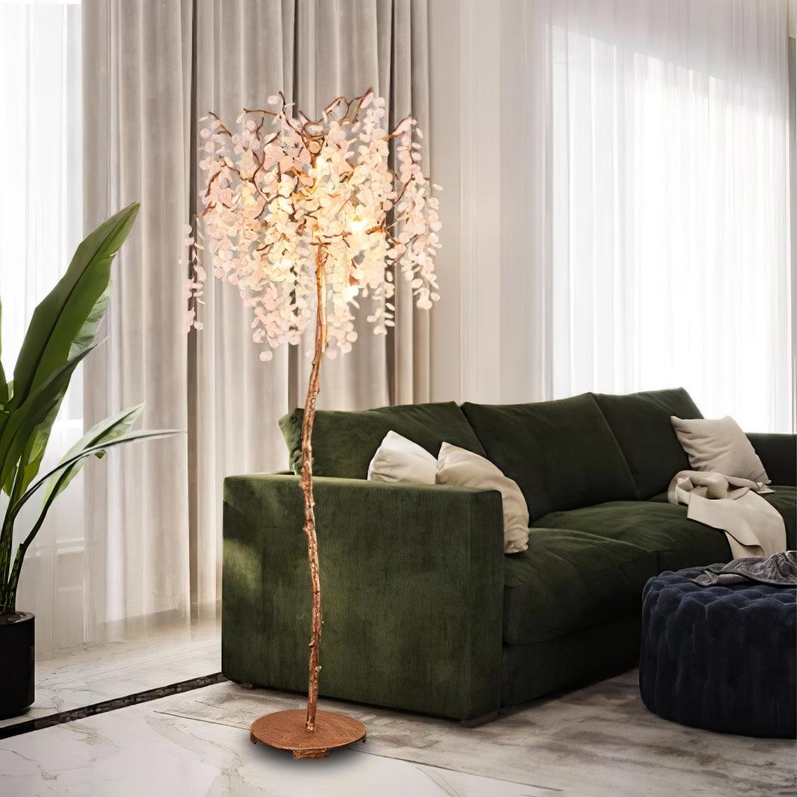 Shiro Noda Branch Crystal Floor Lamp