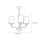 Siena Fabric Chandelier