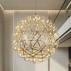 Silver Spark Ball Pendant Light