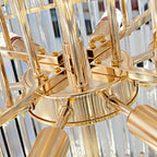 Spiral High Ceiling Light Long Crystal Chandelier for Foyer Staircase / Living Room