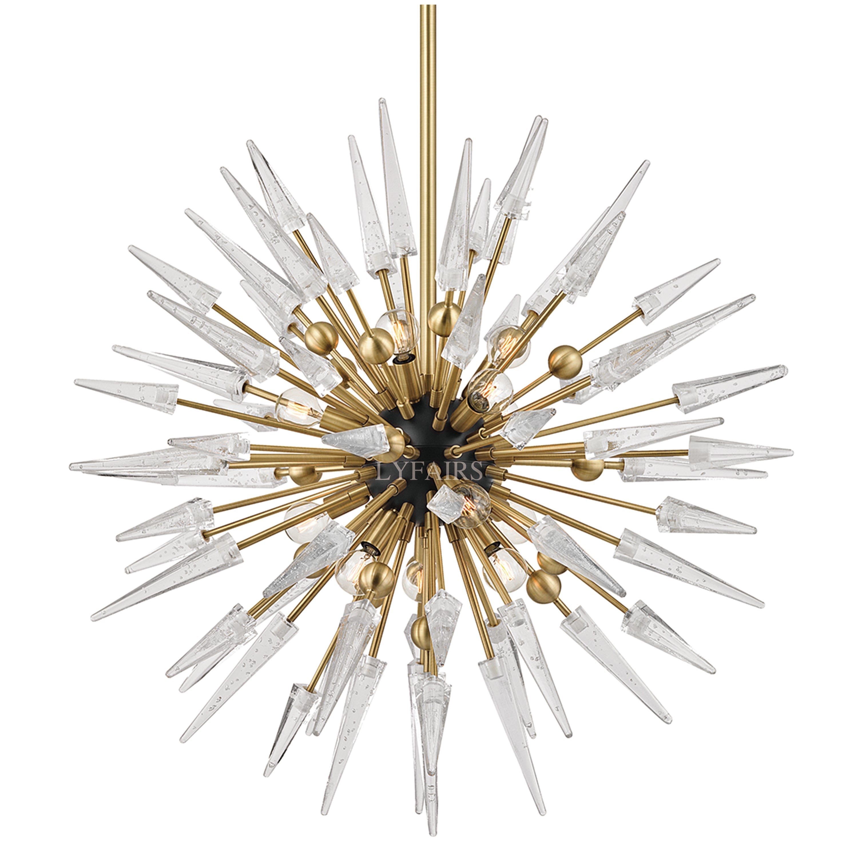 Modern Sputnik Sphere Crystal Chandelier for Low-Ceiling