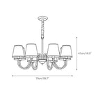 Aged Stacey Chandelier