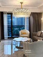 Palo Clear Crystal Round Chandelier
