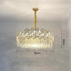 Palo Clear Crystal Round Chandelier