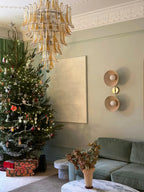 Stunning Murano Amber Glass Petals Chandelier