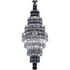 Stylish Foyer Hall Long Crystal Chandelier Large Staircase / Entryway Decoration Ceiling Light
