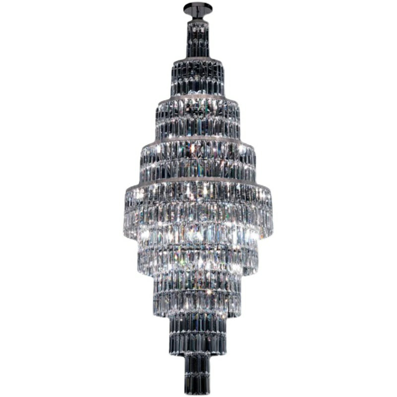 Stylish Foyer Hall Long Crystal Chandelier Large Staircase / Entryway Decoration Ceiling Light