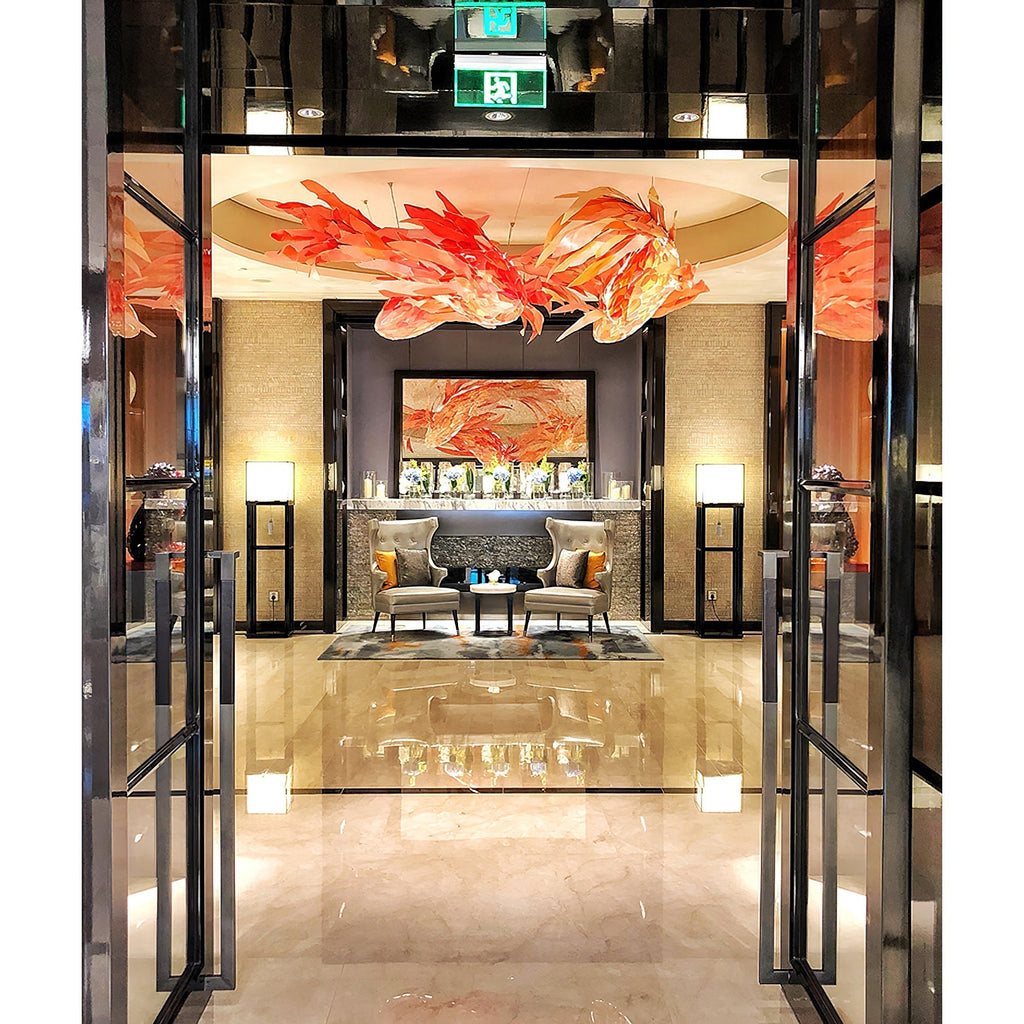 Swirl Koi Chandelier