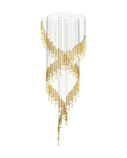 Galaxy Symphony Orchestra Meteor Shower Crystal Spiral Chandelier