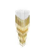 Galaxy Symphony Orchestra Meteor Shower Crystal Spiral Chandelier