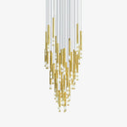 Galaxy Symphony Orchestra Meteor Shower Crystal Spiral Chandelier