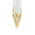 Galaxy Symphony Orchestra Meteor Shower Crystal Spiral Chandelier