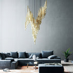 Galaxy Symphony Orchestra Meteor Shower Crystal Spiral Chandelier
