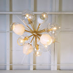 Modern Sputnik Glass Chandelier for Living Room / bedroom