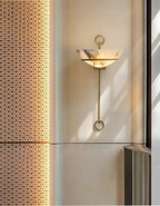 Tether Alabaster Wall Sconce