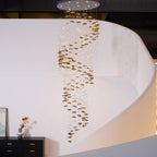 Tidal Stair Crystal Spiral Chandelier