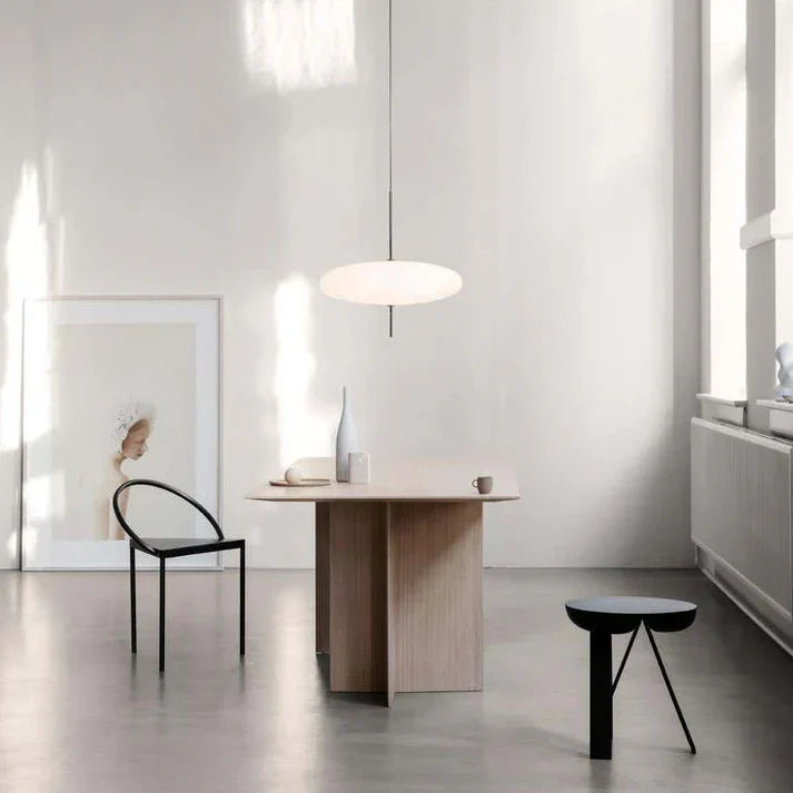 Modern White Bead Lampshade Pendant Light for Living / dining Room