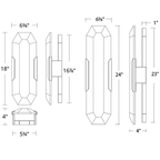 Obelisk Alabaster Wall Sconce