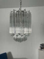 Transparant Murano Prism Chandelier