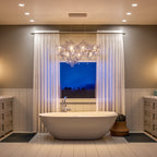 Mirella Trento Clustered Glass Linear Chandelier