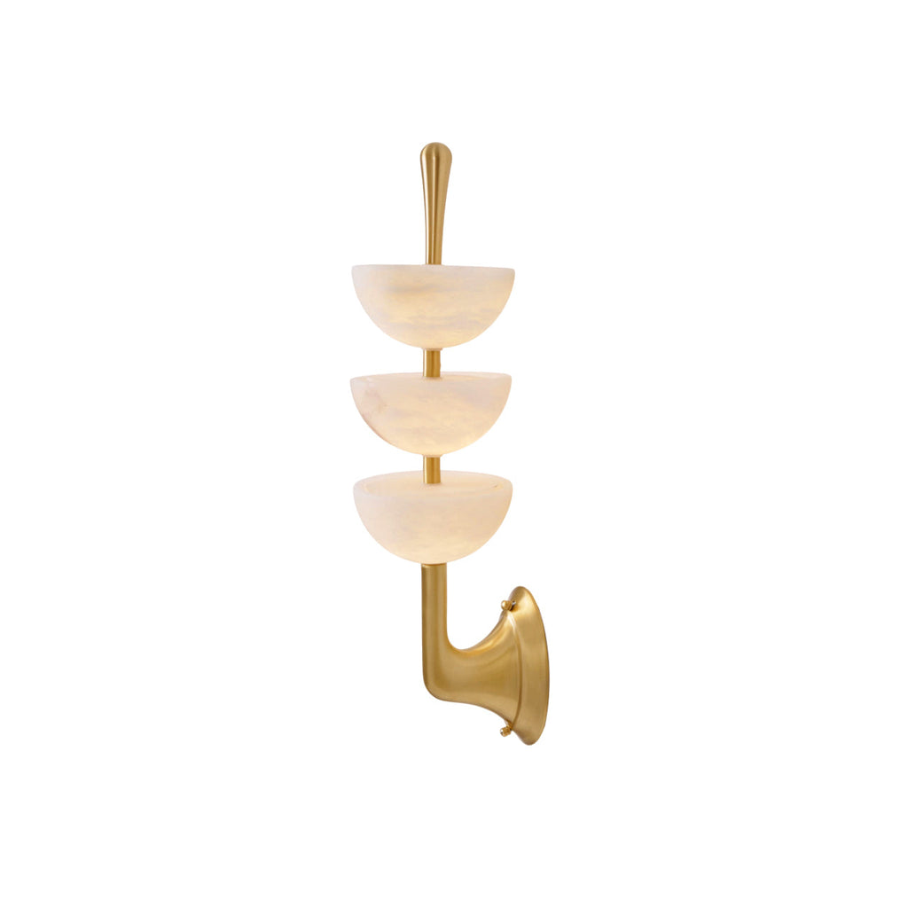 Triple Alabaster Wall Lamp