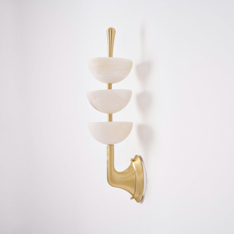 Triple Alabaster Wall Lamp