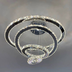 Light Luxury 5 / 6 / 7 Rings Crystal Chandelier for Staircase / foyer / villa