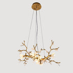 Selenite Crystal Blossom Branching Tree Chandelier