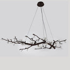 Selenite Crystal Blossom Branching Tree Chandelier