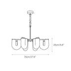 U Shaped Chandelier