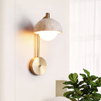 Vellum Travertine Wall Lamp