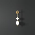 Vertical Globe Plug-in Wall Lamp