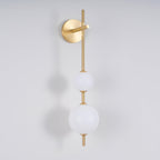 Vertical Globe Plug-in Wall Lamp