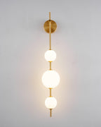 Vertical Globe Plug-in Wall Lamp