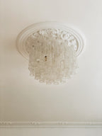 Vintage – Murano Glass Chandelier for Venini – 1970 – Transparent