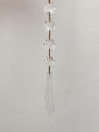 Vintage – Murano Glass Teardrops Chandelier – 70s – Pink Prisms