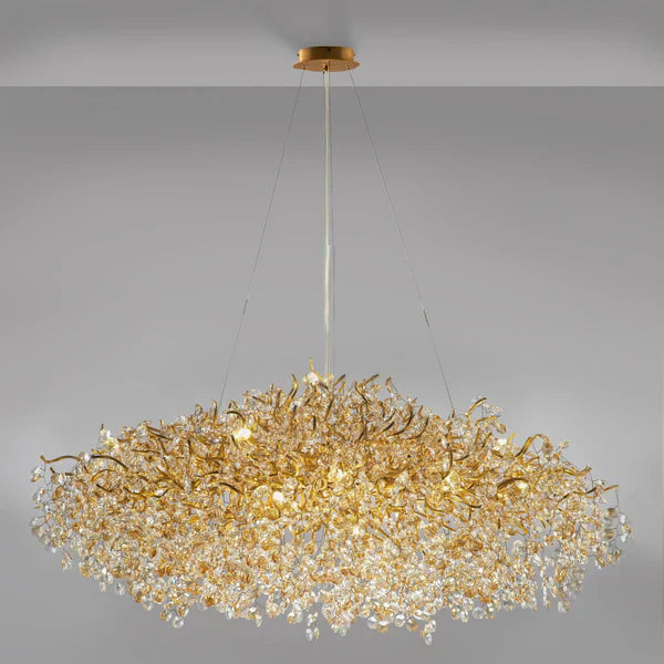 New Modern Light Luxury Branch Crystal Chandelier for Dining / living Room