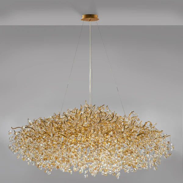 New Modern Light Luxury Branch Crystal Chandelier for Dining / living Room