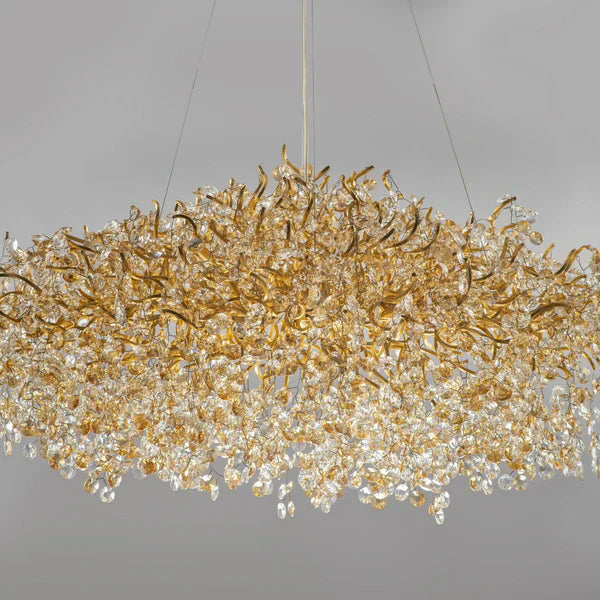 New Modern Light Luxury Branch Crystal Chandelier for Dining / living Room