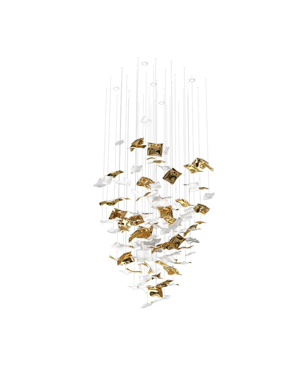 Galaxy Whispering Kerchiefs Meteor Shower Crystal Spiral Chandelier