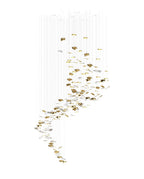 Galaxy Whispering Kerchiefs Meteor Shower Crystal Spiral Chandelier