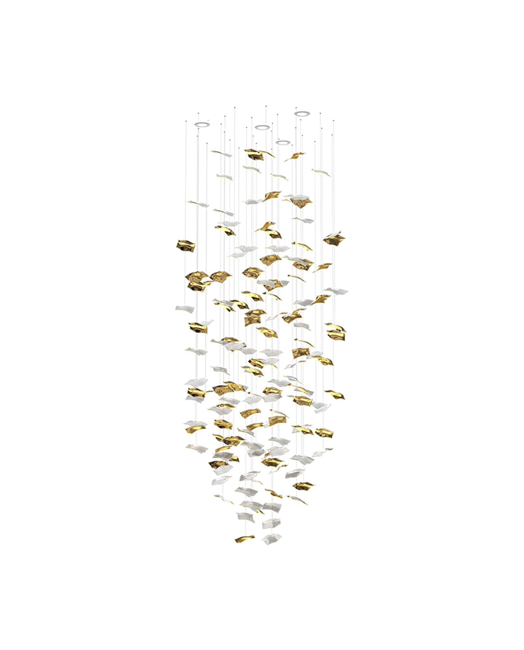 Galaxy Whispering Kerchiefs Meteor Shower Crystal Spiral Chandelier