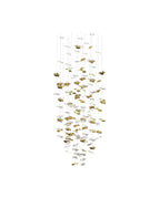 Galaxy Whispering Kerchiefs Meteor Shower Crystal Spiral Chandelier