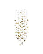 Galaxy Whispering Kerchiefs Meteor Shower Crystal Spiral Chandelier