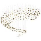Galaxy Whispering Kerchiefs Meteor Shower Crystal Spiral Chandelier