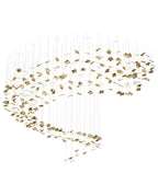 Galaxy Whispering Kerchiefs Meteor Shower Crystal Spiral Chandelier
